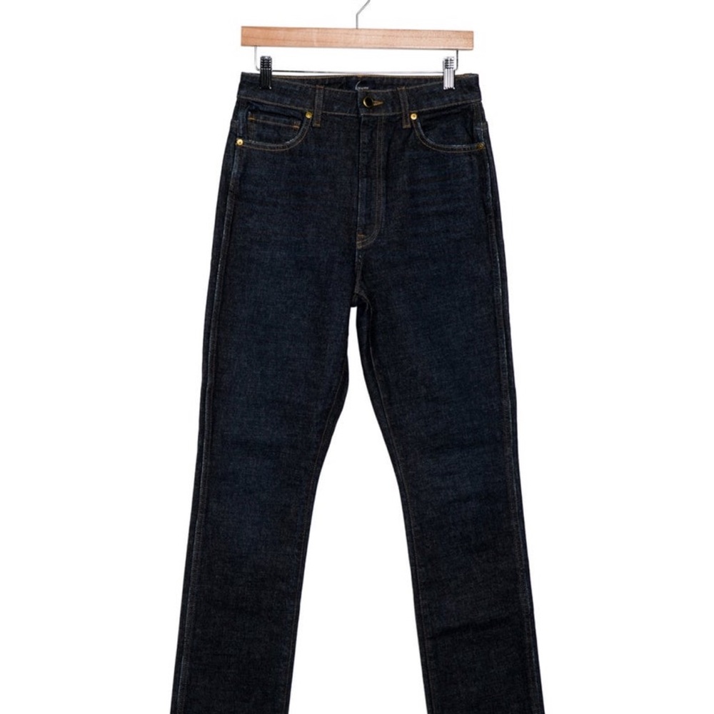 Khaite Danielle High Rise Straight Leg Jeans